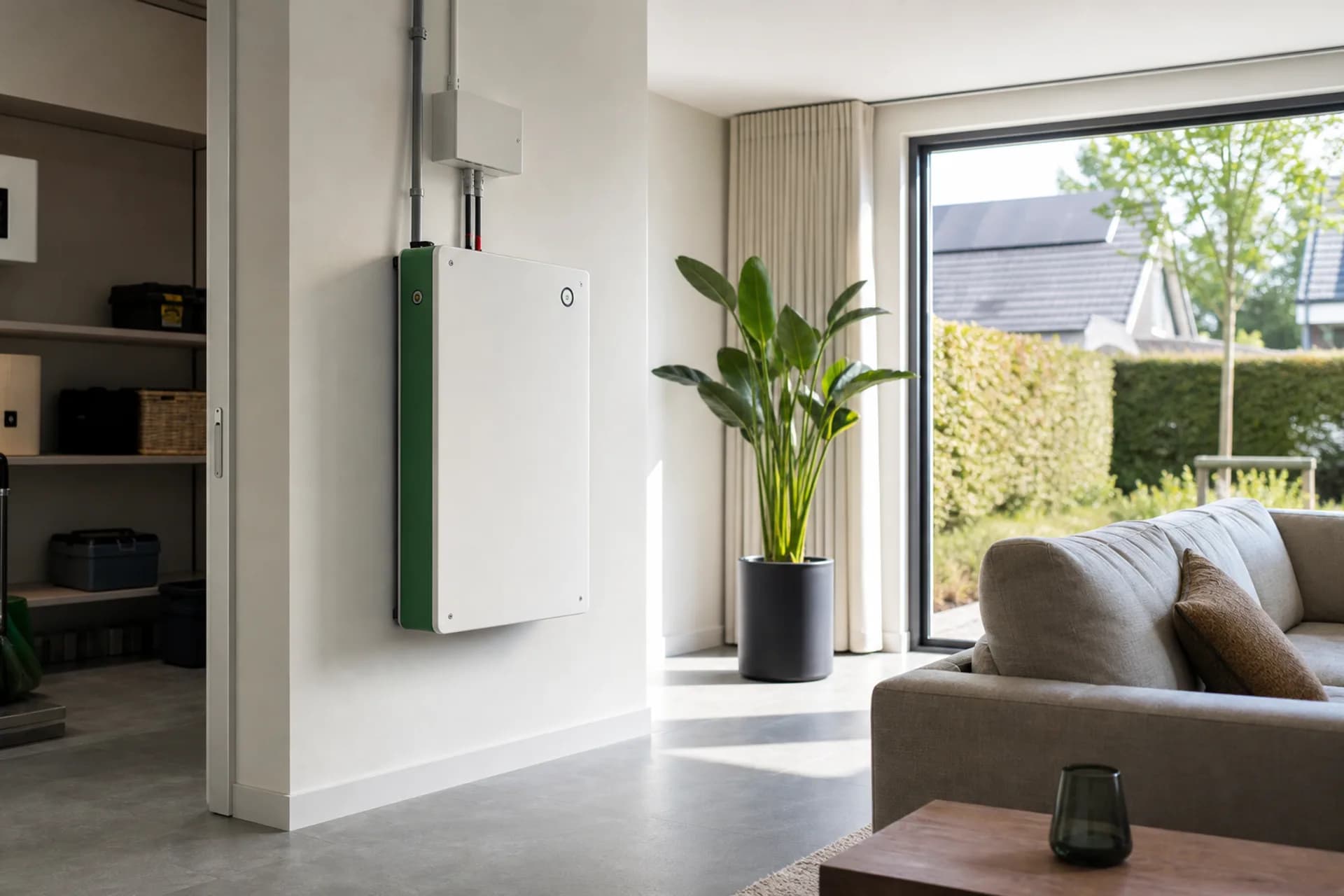 Thuisaccu-installatie aan huis door een erkende monteur